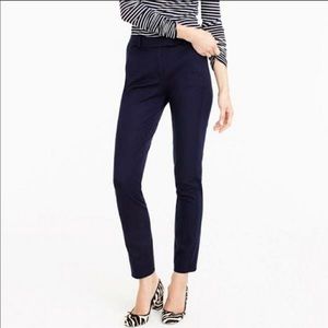 J.Crew Maddie Full Length Wool Trouser Pant Navy 4